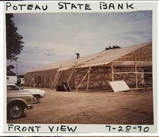 Construction of original bank 1970