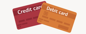 credit card and debit card