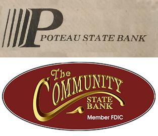 Poteau State Bank logo and The Community State Bank logo