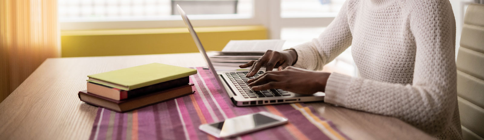 person working on computer